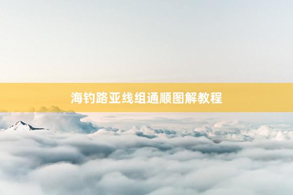 海钓路亚线组通顺图解教程